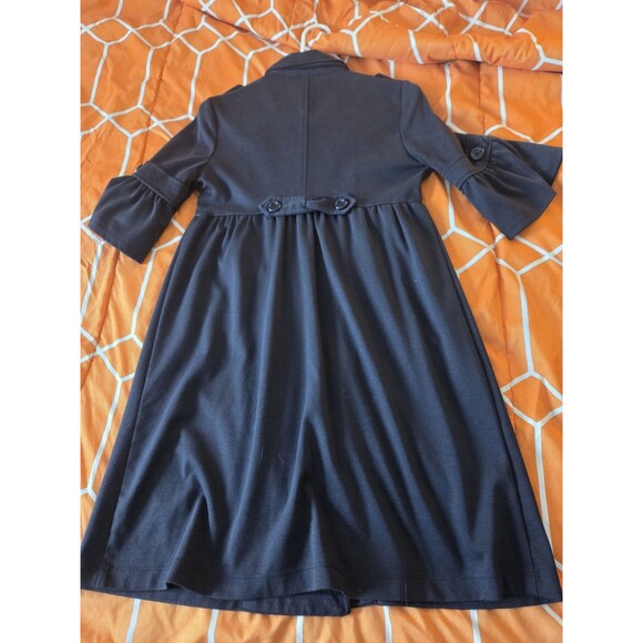 Candie's Collared Button Front A-Line Knee Length SZ M 3/4 Bell Sleeve Babydoll - Picture 5 of 5